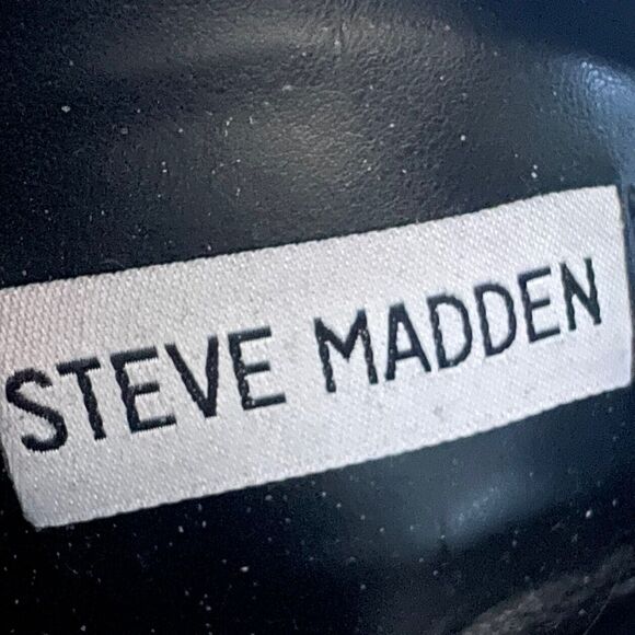 Steve Madden Rational Black Stretch Faux Suede Over The Knee Boots Women’s 7.5 M - Picture 12 of 16